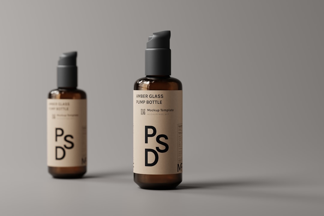 child-resistant packaging - two bottles of psd on a grey background