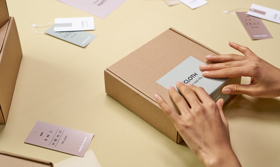 packaging dieline in Adobe Illustrator