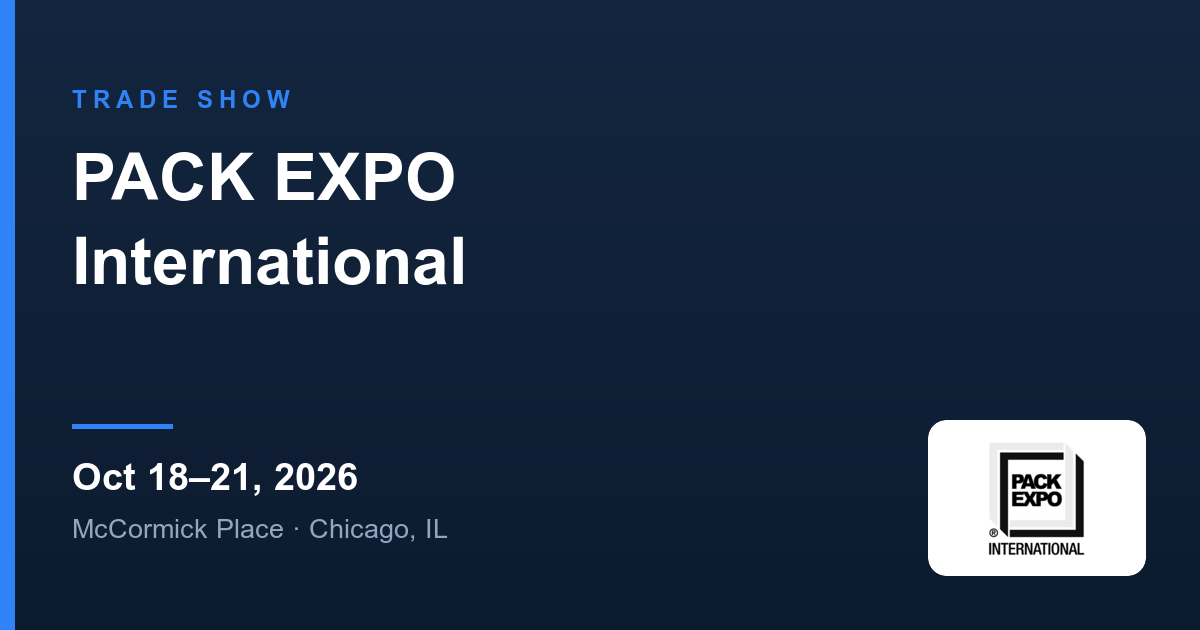 PACK EXPO International — trade show listing on Packaura