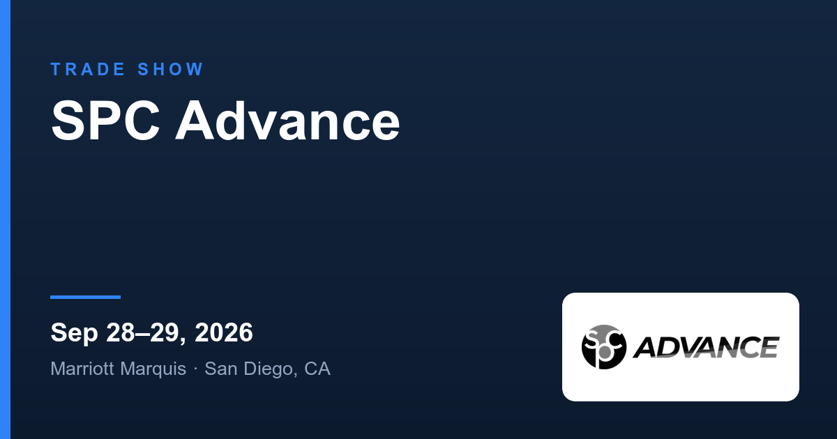 SPC Advance — trade show listing on Packaura