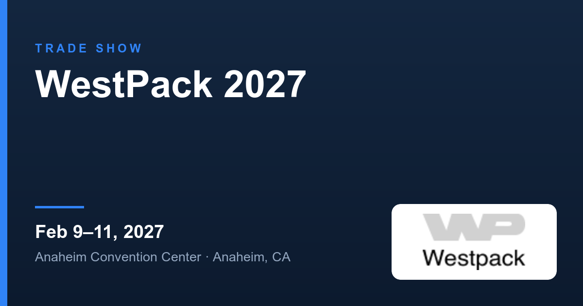 WestPack 2027 — trade show listing on Packaura