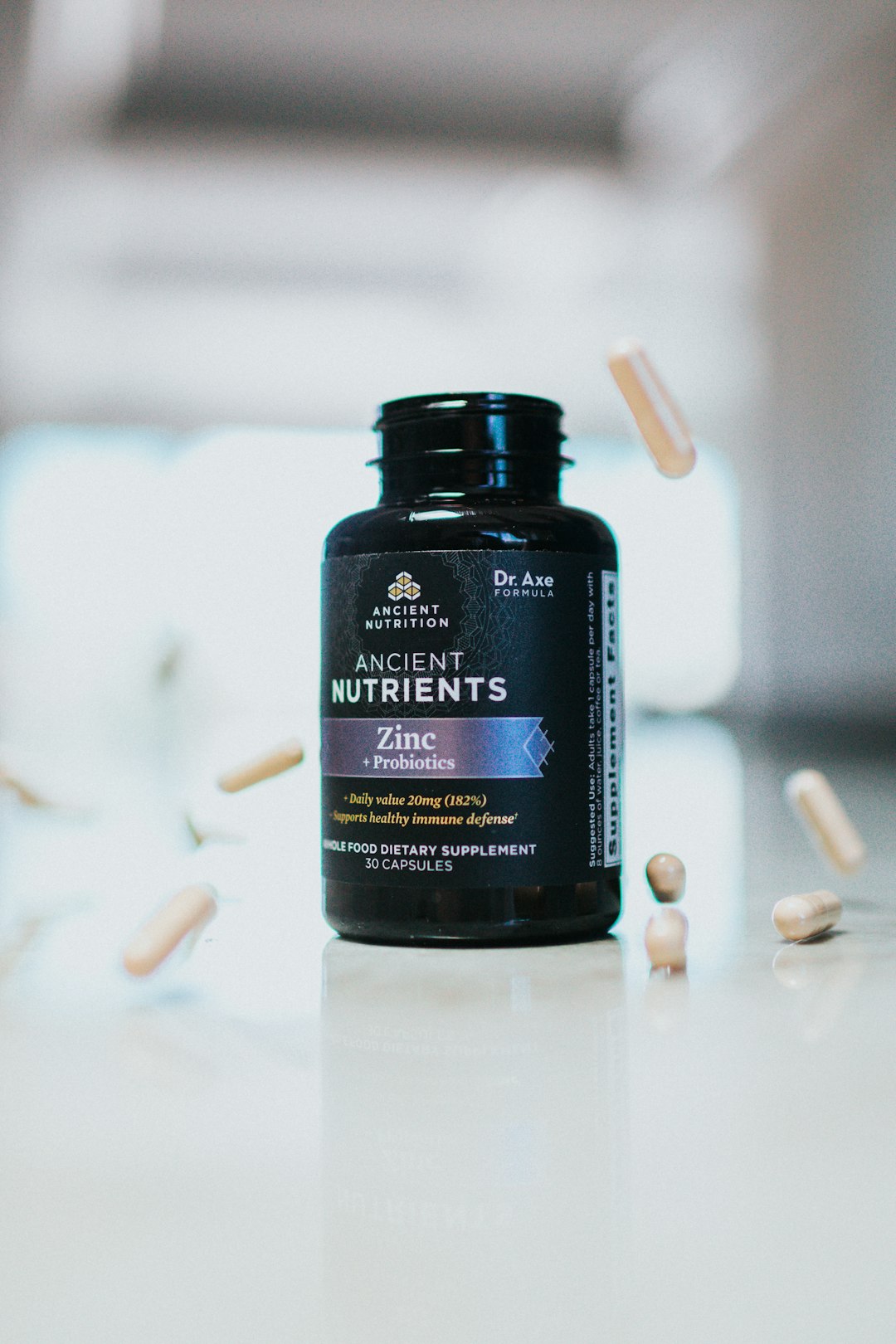 Supplement bottle label design