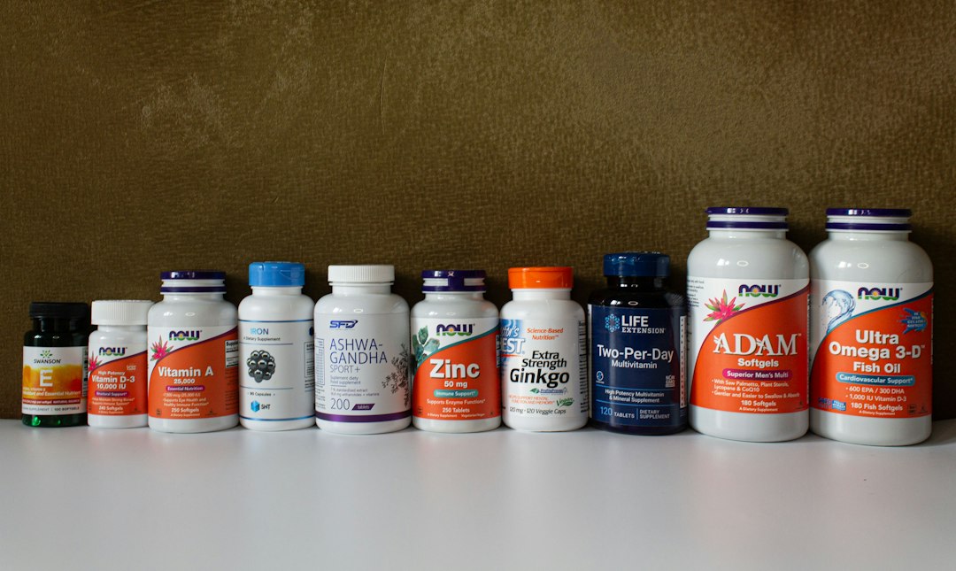 Supplement bottle label design